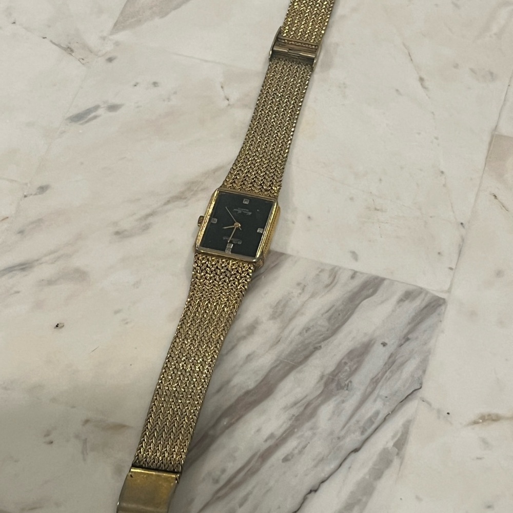 Gold Mesh Band Watch